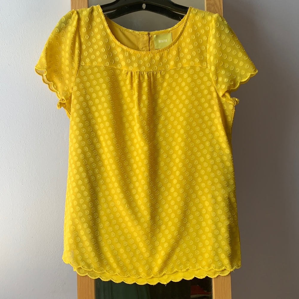 MAEVE | Anthropologie • Yellow Blouse • Size 6
